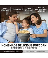 Collapsible Popcorn Maker with Lid