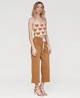 Avec Les Filles Women's Mid Rise Drawstring-Waist Pants
