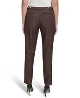 Calvin Klein Women's Textured Slim-Leg Ankle Pants
