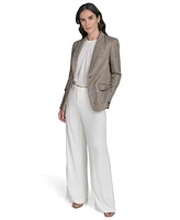 Calvin Klein Women's Textured One-Button Jacket