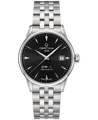Certina Unisex Swiss Automatic Ds-1 Powermatic 80 Stainless Steel Bracelet Watch 38mm