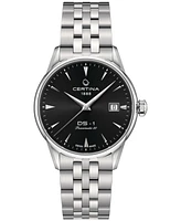 Certina Unisex Swiss Automatic Ds-1 Powermatic 80 Stainless Steel Bracelet Watch 38mm