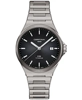 Certina Men's Swiss Ds-7 Silver-Tone Titanium Bracelet Watch 39mm