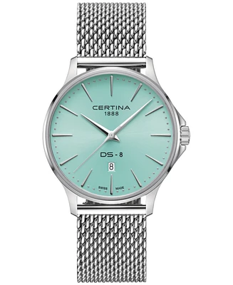 Certina Men's Swiss Ds-8 Stainless Steel Mesh Bracelet Watch 40mm