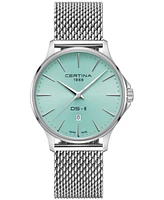 Certina Men's Swiss Ds-8 Stainless Steel Mesh Bracelet Watch 40mm