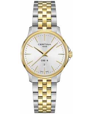 Certina Women's Swiss Ds-8 Two-Tone Stainless Steel Bracelet Watch 31mm