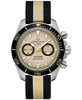 Certina Men's Swiss Automatic Chronograph Ds Action Multicolor Nylon Strap Watch 45mm