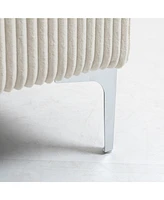 Modular Sectional Sofa Square Ottoman Module,Storage Ottoman Footrest,Beige