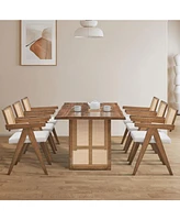 70.87" Rectangular Waves Dining Table (6-Person)