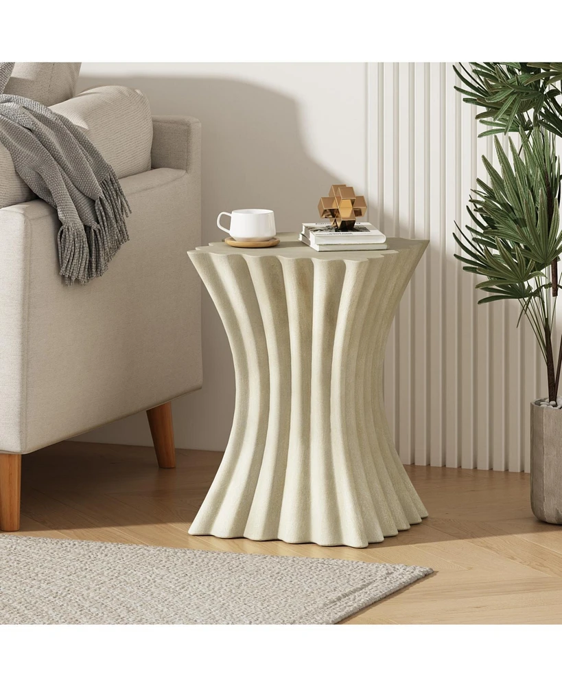 Archaistic Wavy Side Table