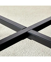 Round Dining Table and End Table with Gray Wood Grain Top