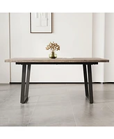 Modern 6-Person Dining Table (62.9