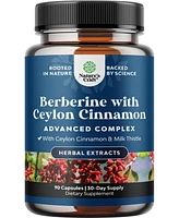 Balancing Berberine | 1200mg Per Serving Complex | Antioxidant Berberine + Ceylon Cinnamon, Heart Health Support | 90ct
