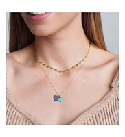The Lovery Amethyst Heart Charm 14K Gold