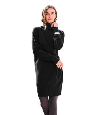 Celtic & Co. Women's Geelong Turtleneck Knee Length Dress