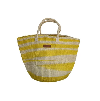 Warmth Handmade Sisal Beach Basket Tote Bag