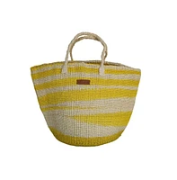 Warmth Handmade Sisal Beach Basket Tote Bag