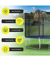 Trampoline Replacement Protection Enclosure Net with Zipper