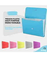 Accordion File Organizer 13 Pocket Expanding Folder with Labels, Letter A4 Paper for Receipts, Bills and Doc