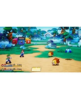 Nintendo Switch White Oled Console with Mario & Luigi: Brothership, MightySkins Console and Controller Skin Voucher