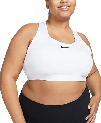 Nike Plus Active Medium-Support Padded Logo Sports Bra