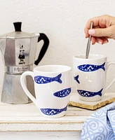 Vietri Santorini Minnows Mug