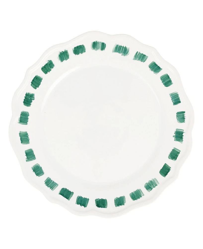 Vietri Lisbon Stitch Dinner Plate