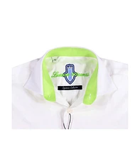 Luchiano Visconti Men's White Jacquard Shirt