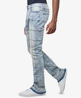 Raw X Men's Box Panel Fashion Stacked Jeans