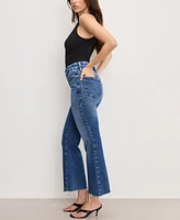 Good American Women's Soft Tech Legs Cropped Jeans