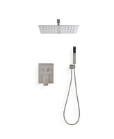 Ceiling Mounted Shower System Combo Set With Handheld And 10 Shower Head