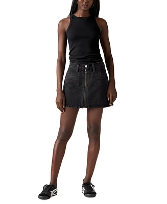 Levi's Women's Cotton Moto Icon Mini Skirt