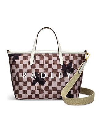 Radley London Southwell Gardens Check Medium Open Top Tote Bag