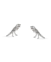 Coach Faux Stone Signature Skeletal Rexy Stud Earrings