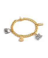Coach Faux Stone Signature Handbag Charm Bracelet