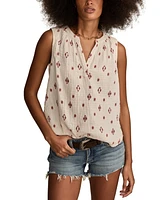 Lucky Brand Sleeveless Popover Shirt