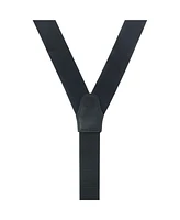 Trafalgar Men's Sutton Solid Color Silk Formal Suspenders | Y-Back, Adjustable Braces