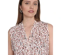 Calvin Klein Plus Printed Sleeveless V-Neck Camisole