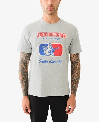 True Religion Men's Short Sleeve Embroidery League T-Shirt