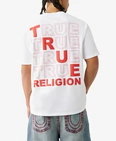 True Religion Men's Short Sleeve Puff Stitch T-Shirt