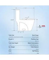 WaterSense Certified One-Piece Toilet with Powerful Dual Flush (1.1/1.6 Gpf)
