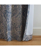 Elrene Home Fashions Vittoria Paisley Printed Blackout Curtain Panel