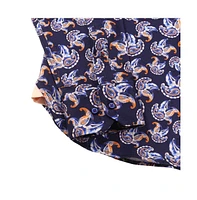 Luchiano Visconti Men's Navy Paisley shirt
