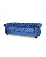 Navy Blue Velvet Sofa: Elegance And Comfort