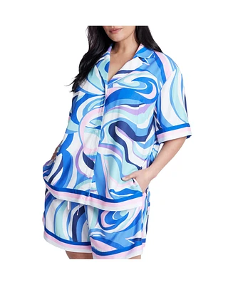 Eloquii Plus Printed Relaxed Top