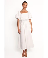 Petal and Pup Women's Clo Puff Sleeve Midi Dress