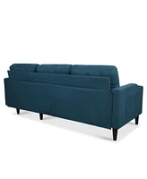 Spacious and Comfortable Modern Sofa with Built-In Storage and Adjustable Leg Rest