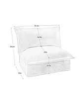 Koala Armless Sofa - Blue