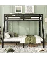 Twin Xl over Queen Metal Bunk Bed: Space-Saving, Noise-Reduced