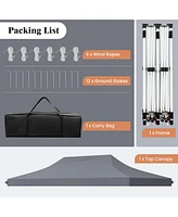 10 X 20 Ft Pop up Canopy Tent Foldable Portable Outdoor Gazebo with Carry Bag